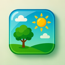 icon_environment_sun_glassy icon preview