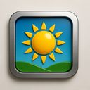icon_environment_sun_metallic icon preview