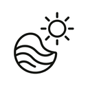 icon_environment_sun_minimal_outline icon preview