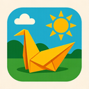 icon_environment_sun_origami icon preview