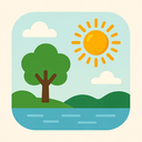 icon_environment_sun_thin icon preview