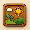 icon_environment_sun_wooden icon preview