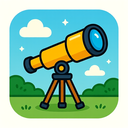 icon_environment_telescope_cartoon icon preview