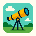 icon_environment_telescope_flat_design icon preview
