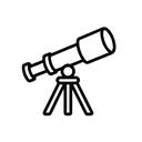 icon_environment_telescope_line_art icon preview