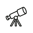 icon_environment_telescope_minimal_outline icon preview