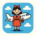 icon_fashion_airplane_cartoon icon preview