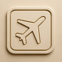 icon_fashion_airplane_embossed icon preview