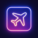 icon_fashion_airplane_glow_effect icon preview