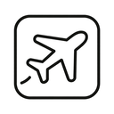 icon_fashion_airplane_line_art icon preview