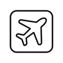 icon_fashion_airplane_minimal_outline icon preview