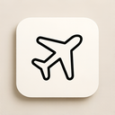 icon_fashion_airplane_minimalist icon preview