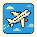 icon_fashion_airplane_pixel_art icon preview