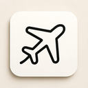 icon_fashion_airplane_simplified icon preview