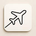 icon_fashion_airplane_thin icon preview