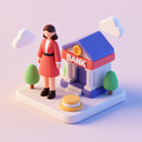 icon_fashion_bank_3d_isometric icon preview