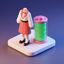 icon_fashion_battery_3d_isometric icon preview