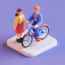 icon_fashion_bicycle_3d_isometric icon preview