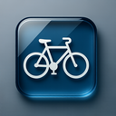 icon_fashion_bicycle_glassy icon preview