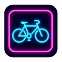 icon_fashion_bicycle_neon icon preview