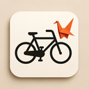 icon_fashion_bicycle_origami icon preview