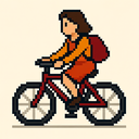 icon_fashion_bicycle_pixel_art icon preview