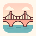 icon_fashion_bridge_flat_pastel icon preview