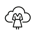 icon_fashion_cloud_minimal_outline icon preview