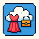 icon_fashion_cloud_pixel_art icon preview