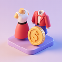 icon_fashion_coin_3d_isometric icon preview