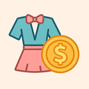 icon_fashion_coin_flat_pastel icon preview