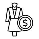 icon_fashion_coin_minimal_outline icon preview