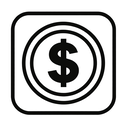 icon_fashion_coin_monochrome icon preview