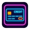 icon_fashion_credit_card_neon icon preview