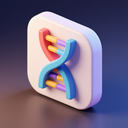 icon_fashion_dna_strand_3d_isometric icon preview