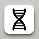 icon_fashion_dna_strand_monochrome icon preview