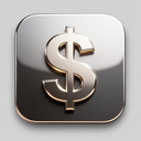 icon_fashion_dollar_sign_metallic icon preview