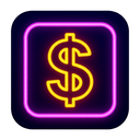 icon_fashion_dollar_sign_neon icon preview