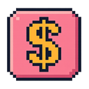 icon_fashion_dollar_sign_pixel_art icon preview