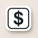 icon_fashion_dollar_sign_thin icon preview