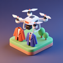 icon_fashion_drone_3d_isometric icon preview