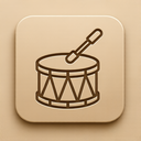 icon_fashion_drum_embossed icon preview
