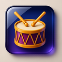 icon_fashion_drum_glassy icon preview
