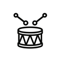 icon_fashion_drum_monochrome icon preview