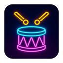 icon_fashion_drum_neon icon preview