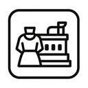 icon_fashion_factory_monochrome icon preview