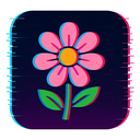 icon_fashion_flower_digital_glitch icon preview