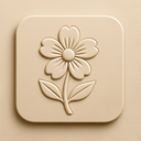 icon_fashion_flower_embossed icon preview