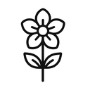 icon_fashion_flower_line_art icon preview