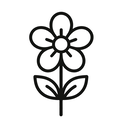 icon_fashion_flower_minimal_outline icon preview